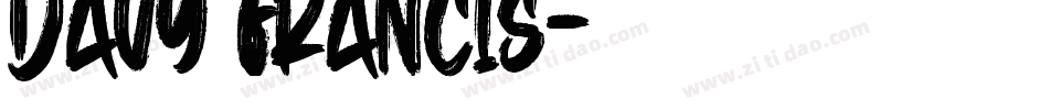 Davy Francis字体转换